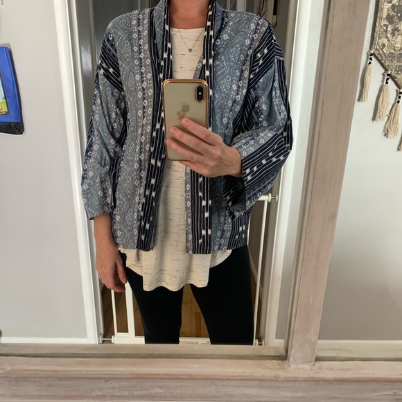 boho lightweight linen jacket / kimono - Picture 5 of 5